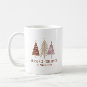 Seasons Greetings Christmas Tree Festive Holiday Coffee Mug
