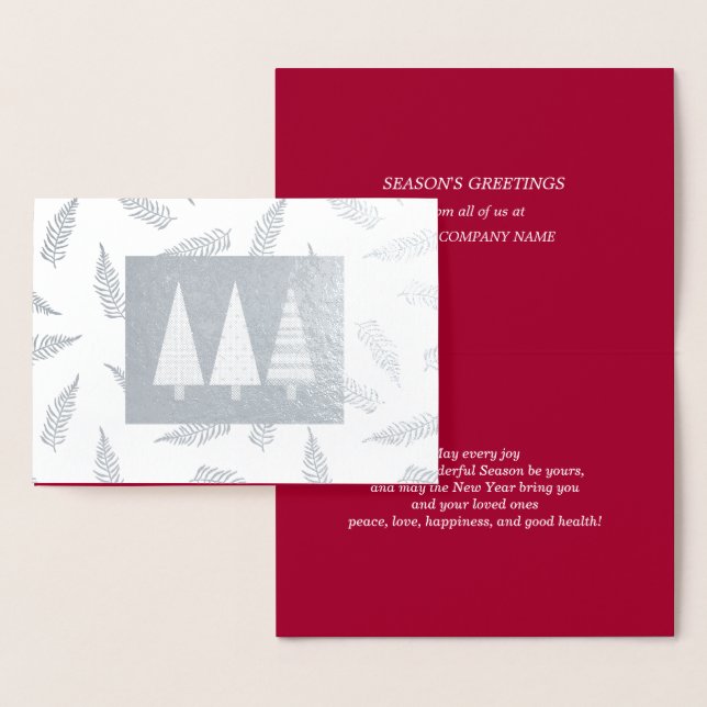 Season's Greetings Custom Luxury  Foil Card (Display)