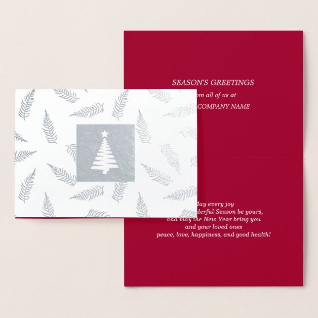 Season's Greetings Custom Luxury  Foil Card (Display)