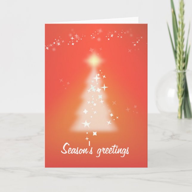Season's greetings customizable holiday card (Front)
