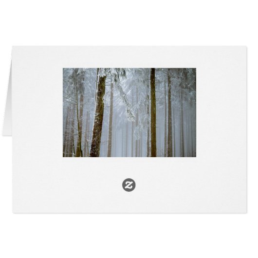 Seasons Greetings Deer Doe in Snow Season Card (Back Horizontal)