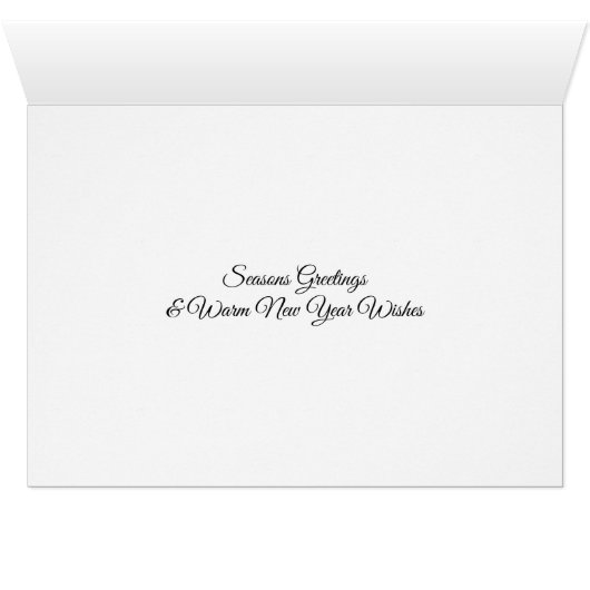 Seasons Greetings Deer Doe in Snow Season Card (Inside Horizontal (Bottom))