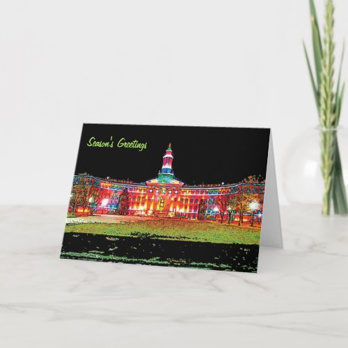 Seasons Greetings Denver CO City  County Bldg Holiday Card