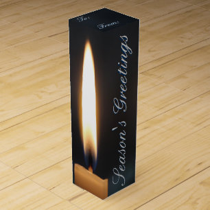 Season's Greetings Designer Wine Gift-Box Gift Box