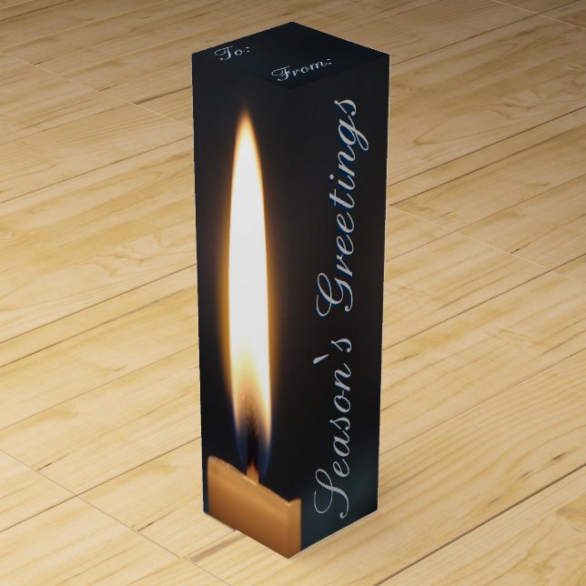 Season's Greetings Designer Wine Gift-Box Gift Box (Front)