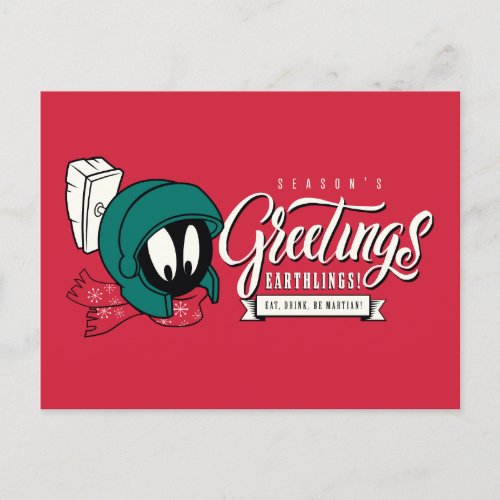 Seasons Greetings Earthlings Holiday Postcard