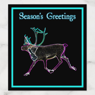 Season's Greetings - Electric Caribou Envelope Liner