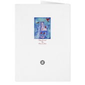 Seasons greetings fairy greeting card by Renee (Back)