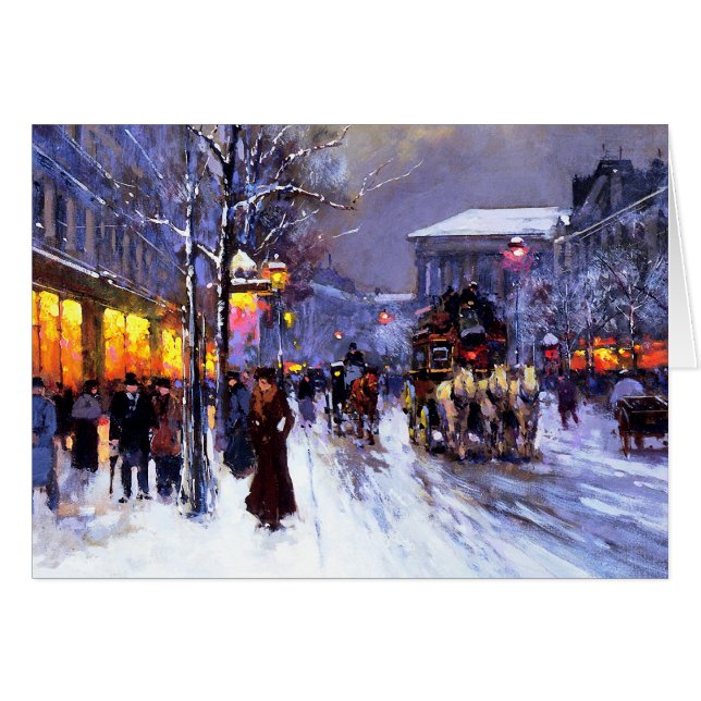 Season's Greetings. Fine Art Christmas Cards (Front Horizontal)