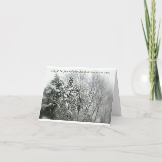 Seasons Greetings folded card (Front)