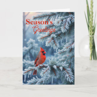Season's Greetings Folded Greeting Card