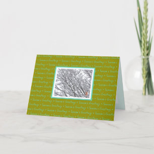 Season's Greetings Folded Greeting Card