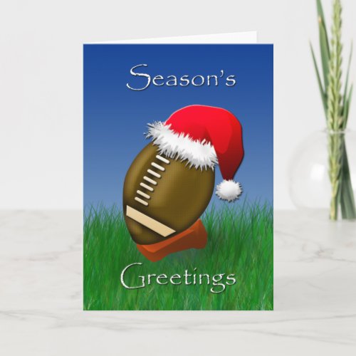 Seasons Greetings Football Card