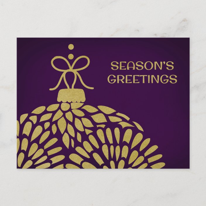 Season's Greetings for Customers Postcard
