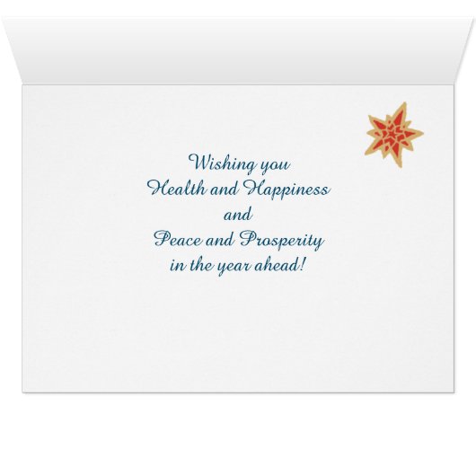 Season's Greetings for Godmother Red Green Polkas (Inside Horizontal (Bottom))