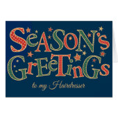 Season's Greetings for Hairdresser  Polkas (Front Horizontal)