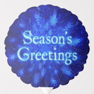 Season's Greetings - Fractal Snowburst Balloon