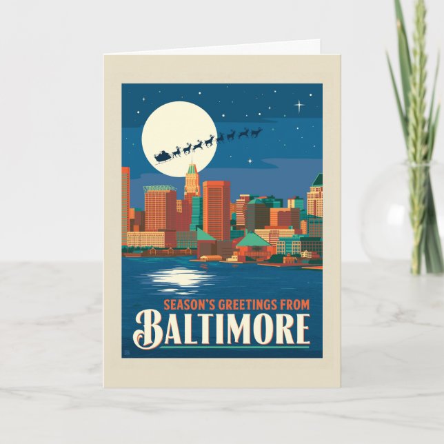 Season's Greetings from Baltimore Card (Front)