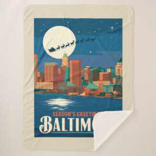 Season's Greetings from Baltimore Sherpa Blanket