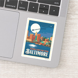 Season's Greetings from Baltimore Sticker