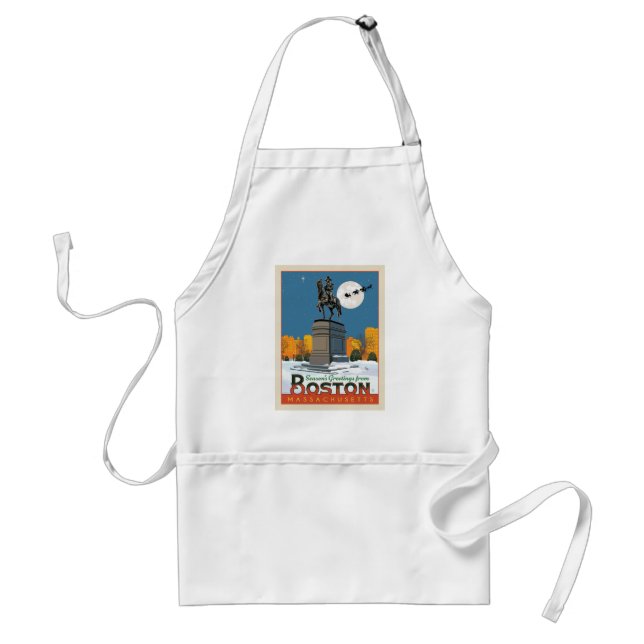 Season's Greetings From Boston Common! Adult Apron (Front)