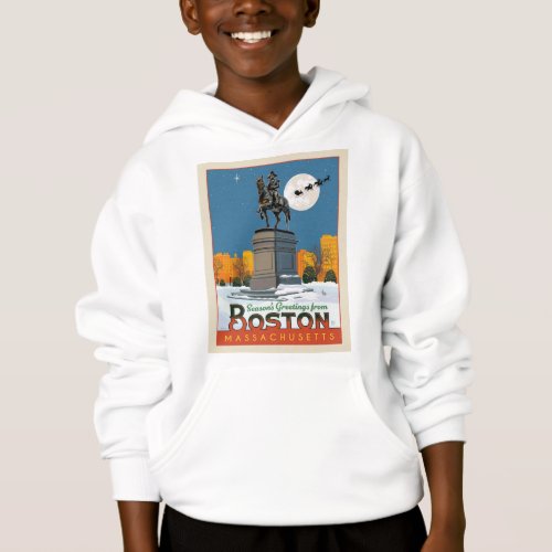 Seasons Greetings From Boston Common Hoodie