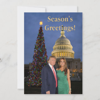 Season's Greetings from Donald and Melania Holiday Card