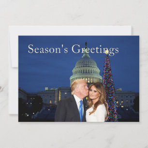 Season's Greetings from Donald and Melania Holiday Card