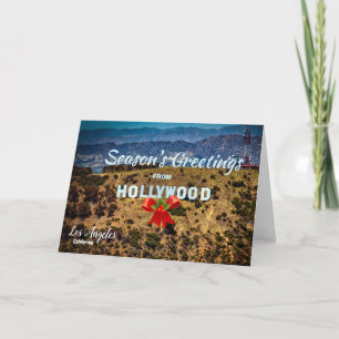 Season's Greetings from Hollywood Los Angeles Card