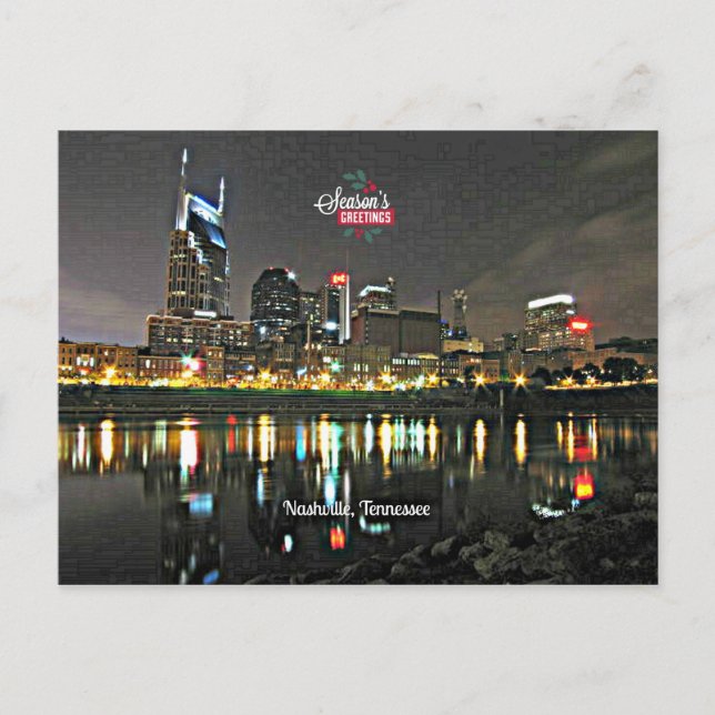 Season's Greetings from Nashville, Tennessee Holiday Postcard (Front)