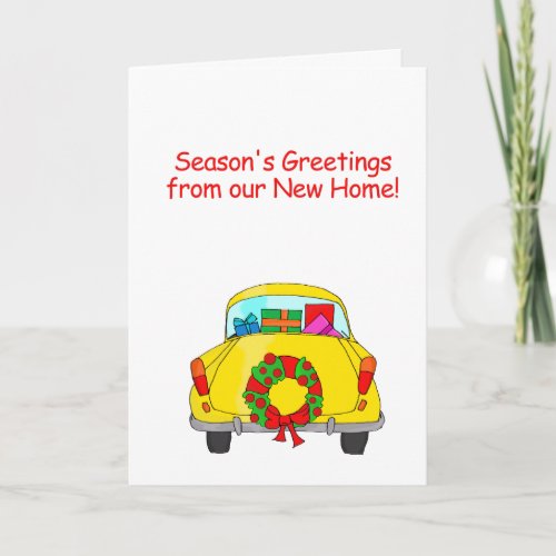 Seasons Greetings from new home Holiday Card