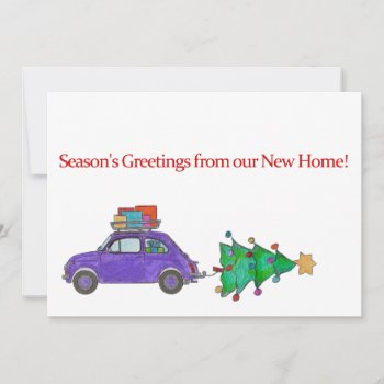 Season's Greetings From New Home Holiday Card by PortoSabbiaNatale at Zazzle