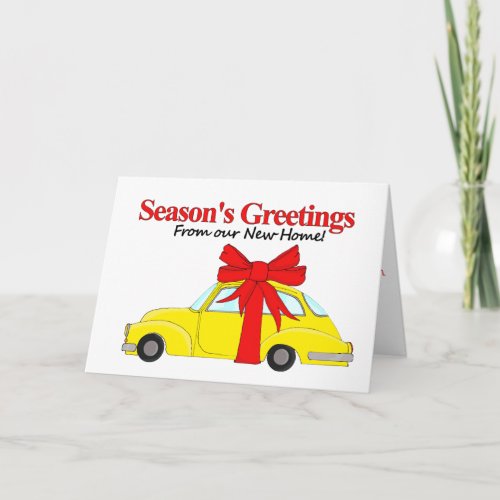 Seasons Greetings from new home Holiday Card