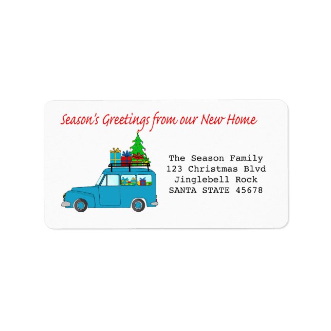 Season's Greetings from new home label (Front)
