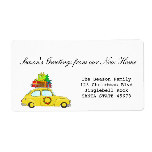 Season's Greetings from new home label (Front)