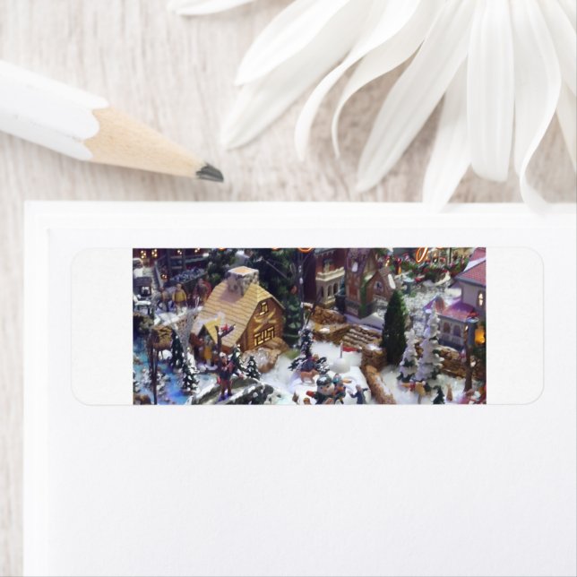 Seasons Greetings From our Village to Yours Label (Insitu)