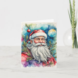 Seasons Greetings From Santa Claus Holiday Card