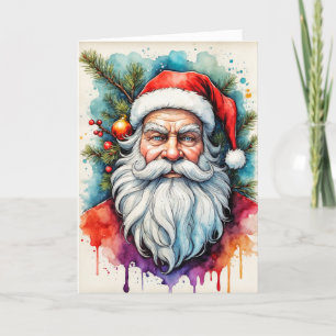 Seasons Greetings From Santa Claus Holiday Card