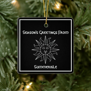 Season's Greetings from Summerisle Wicker Man Ceramic Ornament