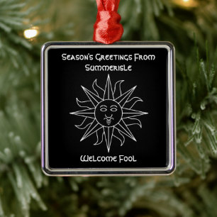 Season's Greetings from Summerisle Wicker Man  Metal Ornament