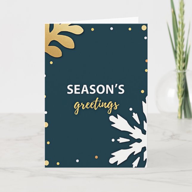 Seasons Greetings Holiday Card (Front)