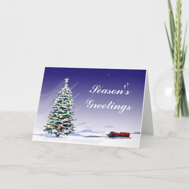 Season's Greetings Holiday Card (Front)