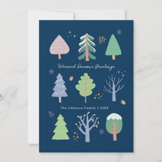 Season's Greetings Holiday Christmas Card