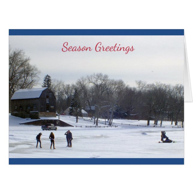 Seasons Greetings Holiday Fun Cards (Front Horizontal)