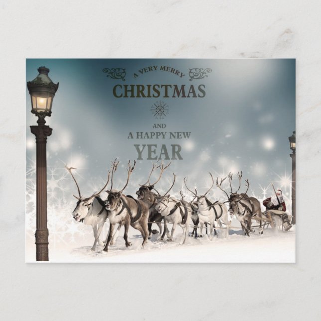 season's greetings holiday postcard (Front)