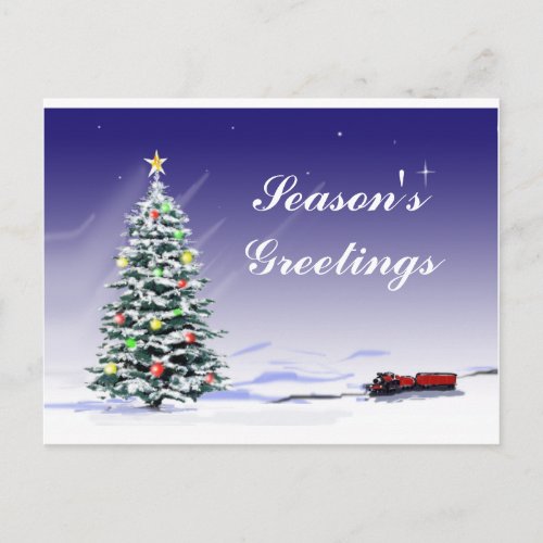 Seasons Greetings Holiday Postcard