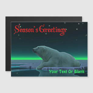 Season's Greetings - Ice Edge Polar Bear