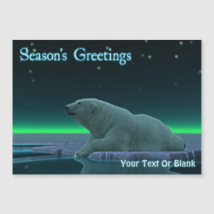 Season's Greetings - Ice Edge Polar Bear