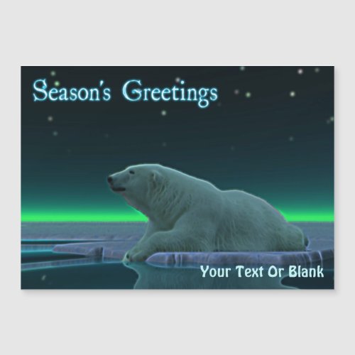 Seasons Greetings _ Ice Edge Polar Bear