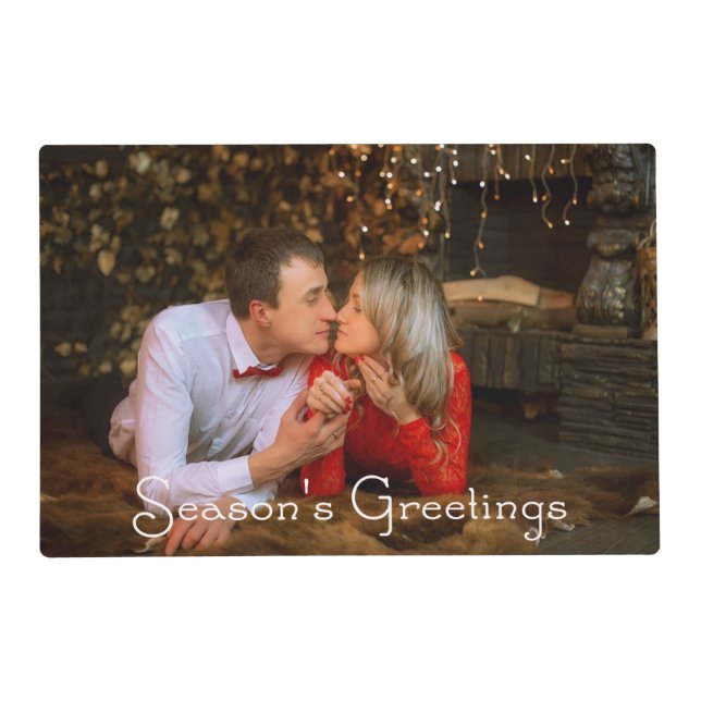 Season's Greetings Laminated Placemat (Front)